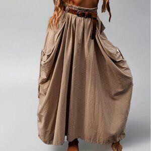 Maxi Boho Skirt with Pockets